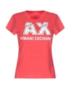 Armani Exchange T-shirt In Rust