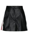 8pm Woman Shorts & Bermuda Shorts Black Size Xxs Polyurethane, Rayon