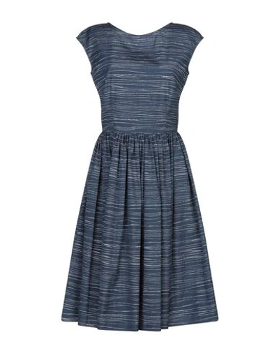 Dolce & Gabbana Knee-length Dress In Dark Blue
