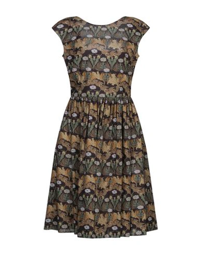 Dolce & Gabbana Knee-length Dress In Khaki