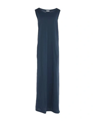 Authentic Original Vintage Style Long Dress In Dark Blue