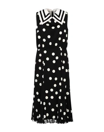 Dolce & Gabbana Midi Dress In Black