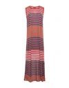 Woolrich Midi Dresses In Khaki