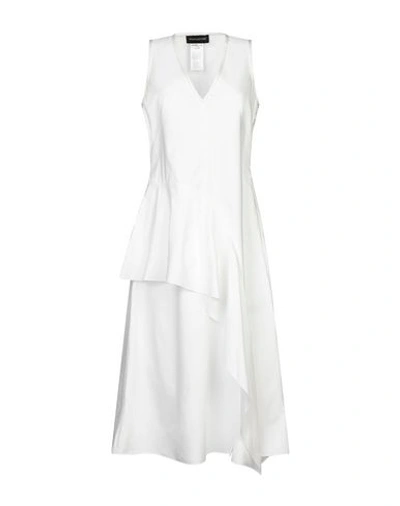 Sportmax Code 3/4 Length Dresses In White