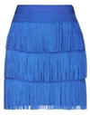 Alberta Ferretti Charleston Style Fringed Mini Skirt In Bright Blue