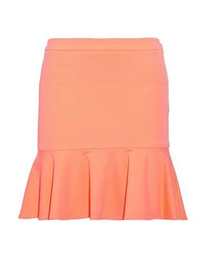 Roberto Cavalli Mini Skirt In Orange