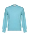 Ballantyne Cashmere Blend In Turquoise