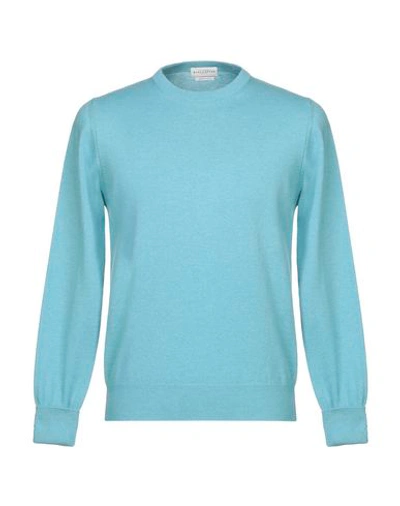 Ballantyne Cashmere Blend In Turquoise