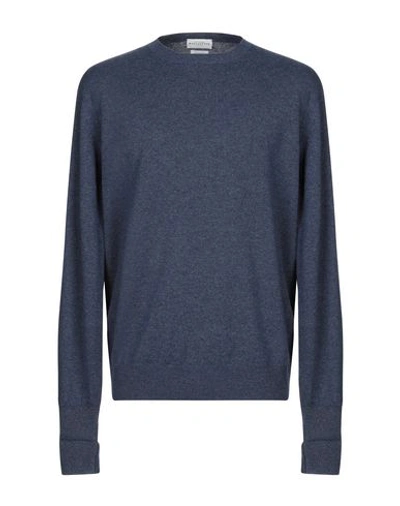 Ballantyne Cashmere Blend In Blue