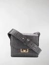 GIVENCHY CROCODILE-EFFECT SHOULDER BAG,14576655