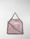 Stella Mccartney Tiny Falabella Metallic Tote In Pink