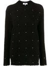MSGM EMBROIDERED KNITTED JUMPER