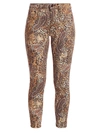 L AGENCE MARGOT HIGH-RISE PRINT ANKLE SKINNY PAISLEY LEOPARD JEANS,400011888588