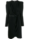 GIAMBATTISTA VALLI MOCK WRAP MIDI DRESS