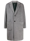 HEVO TEXTURED SINGLE-BREASTED COAT