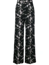 GIAMBATTISTA VALLI FLORAL EMBROIDERED WIDE LEG TROUSERS