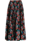 VALENTINO X UNDERCOVER LOVERS PRINT PLEATED SKIRT