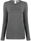 BRUNELLO CUCINELLI EMBELLISHED NECKLINE TOP