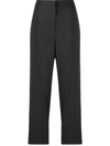 Brunello Cucinelli Side Stripe Cropped Trousers In Grey