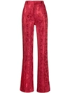 ANN DEMEULEMEESTER DAPHNE HIGH RISE FLARED TROUSERS