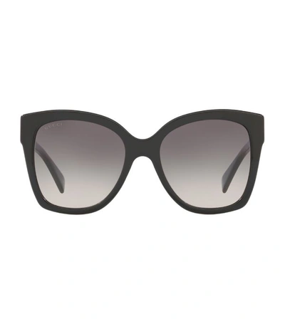 Gucci Oversized Square Sunglasses In Grey