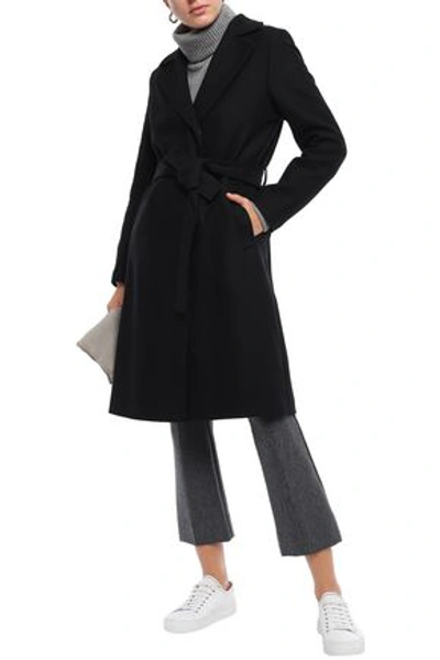 Filippa K Victoire Belted Wool-blend Felt Coat In Black | ModeSens