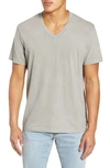 James Perse Short Sleeve V-neck T-shirt In Dapple