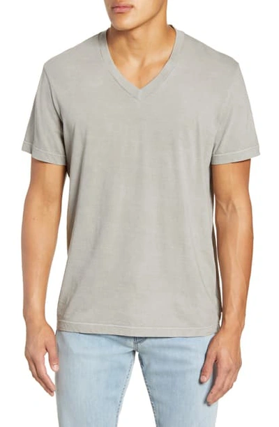 James Perse Short Sleeve V-neck T-shirt In Dapple