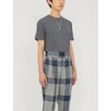Vivienne Westwood Brand-embroidered Scoop-neck Cotton Jersey T-shirt In Grey Melange
