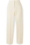 BURBERRY STRETCH-WOOL CREPE STRAIGHT-LEG trousers