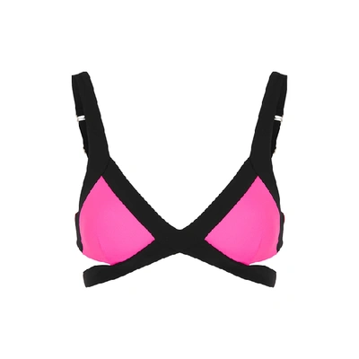 Agent Provocateur Mazzy Tri-tone Cut-out Bikini Top