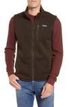Patagonia Better Sweater Zip Vest In Logwood Brown
