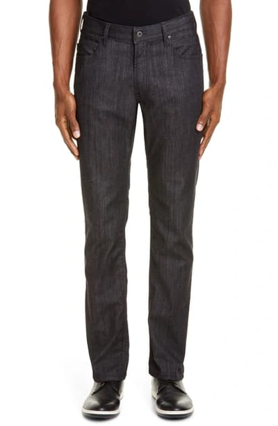 Emporio Armani Trim Fit Stretch Jeans In Indigo