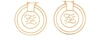 FENDI KARLIGRAPHY EARRINGS,FENJBD75GOL