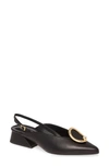 Yuul Yie Medallion Slingback Pump In Black