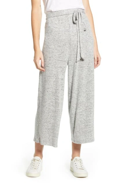 Bobeau Doris Knit Crop Pants In H Grey