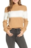 FRENCH CONNECTION SOPHIA STRIPE RIB SWEATER,78MUT