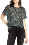 CURRENT ELLIOTT THE CLARY LEOPARD PRINT LINEN TEE,19-5-005809-TS01036