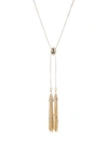 ALEXIS BITTAR GEORGIAN STONE TASSEL NECKLACE,AB93N021