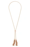 Kendra Scott Presleigh Tassel Necklace In Rose
