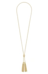 Kendra Scott Presleigh Double Tassel Pendant Necklace, 30 In Gold