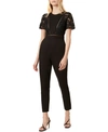 FRENCH CONNECTION VIOLA LULA LACE-TRIM JUMPSUIT