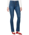 SANCTUARY BUTTON-FRONT BOOTCUT JEANS