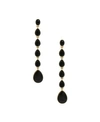 Ettika Crystallized Drop Earrings In Black