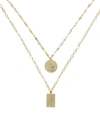 Ettika Medallions Of Mine Layered Gold Plated Coin Necklace Set In Gold