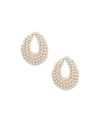 Ettika Cluster Stud Imitation Pearl Earrings In Gold