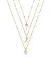 Ettika Set Of 3 Tropical Necklaces In Gold