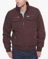 Tommy Hilfiger Men's Four-pocket Unfilled Performance Bomber Jacket In Port