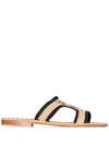 CARRIE FORBES MOHA TWO-TONE SANDALS