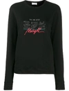 SAINT LAURENT CALL ME AFTER MIDNIGHT SWEATSHIRT,590385 YBMK2